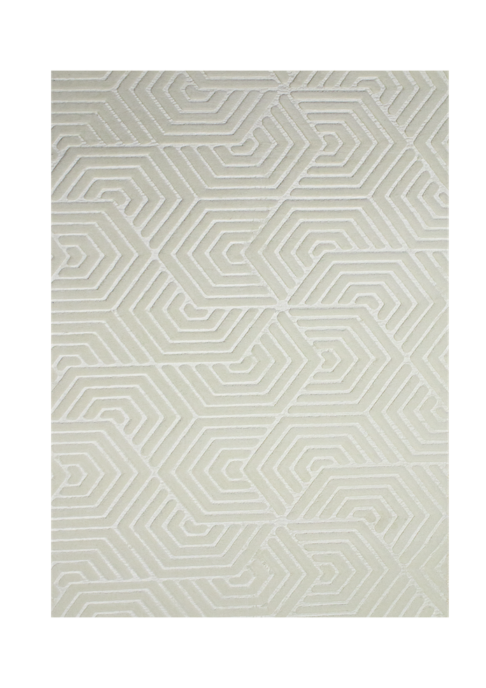 Embos Serisi Krem Kaydırmaz Taban Peluş Halı