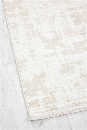 Fildişi Renkli Paşa Serisi Altı Kaymaz Yumuşak Yüzeyli Spor Halı