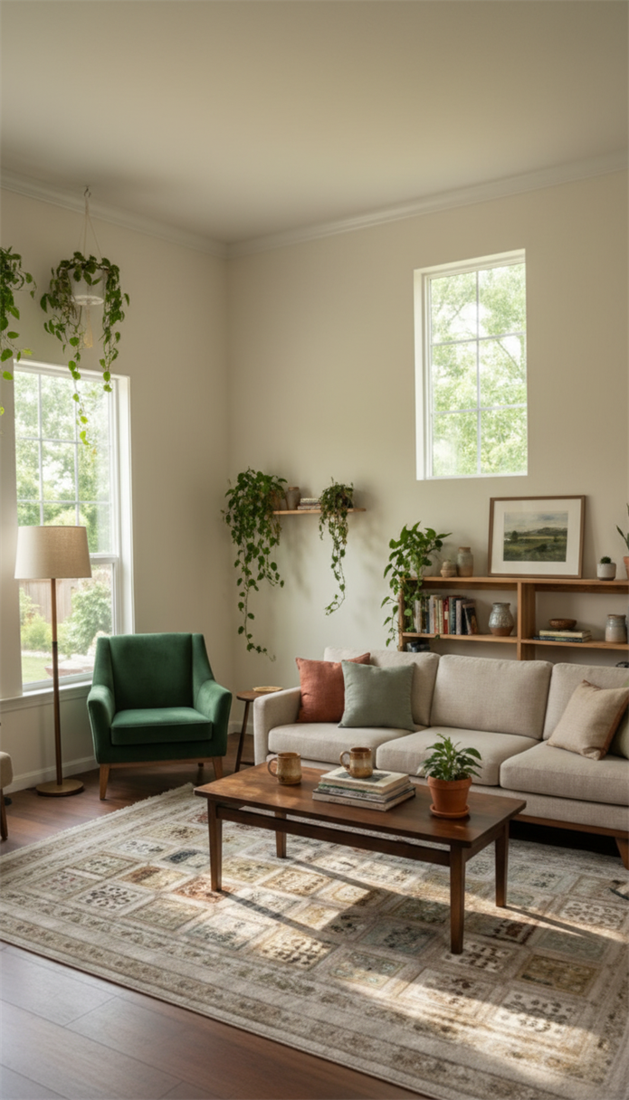 GOBLEN Serisi 710.000 Point Toz Tutmaz Pamuk Tabanlı Krem / Açık Gri Halı ı 8640