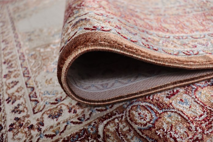 GOBLEN Serisi 710.000 Point Toz Tutmaz Pamuk Tabanlı Terra Renkli Halı I 8628