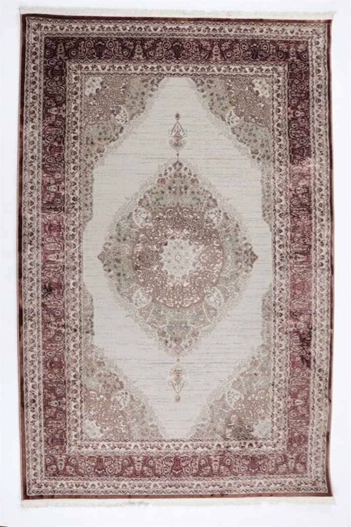 GOBLEN Serisi 710.000 Point Toz Tutmaz Pamuk Tabanlı Terra Renkli Halı I 8628