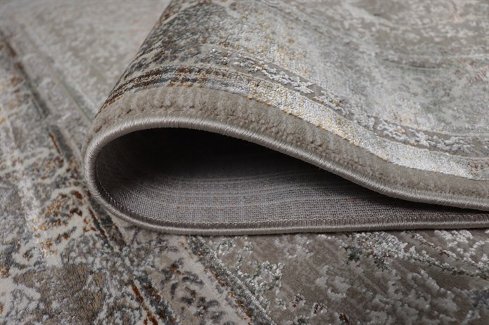 GOBLEN Serisi 710.000 Point Toz Tutmaz Pamuk Tabanlı A.Yeşil A.Gri Halı ı 9450