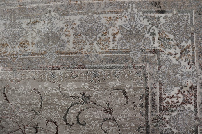 GOBLEN Serisi 710.000 Point Toz Tutmaz Pamuk Tabanlı A.Yeşil A.Gri Halı ı 9450