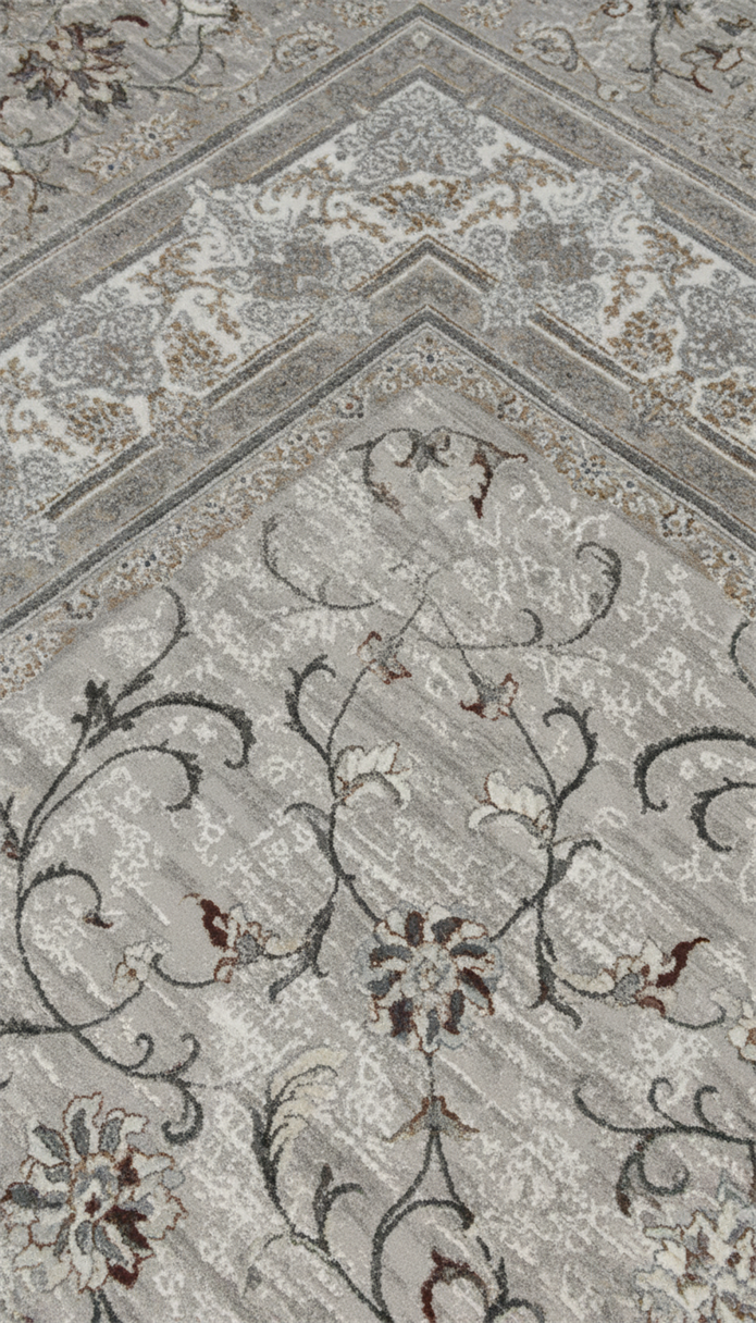 GOBLEN Serisi 710.000 Point Toz Tutmaz Pamuk Tabanlı A.Yeşil A.Gri Halı ı 9450