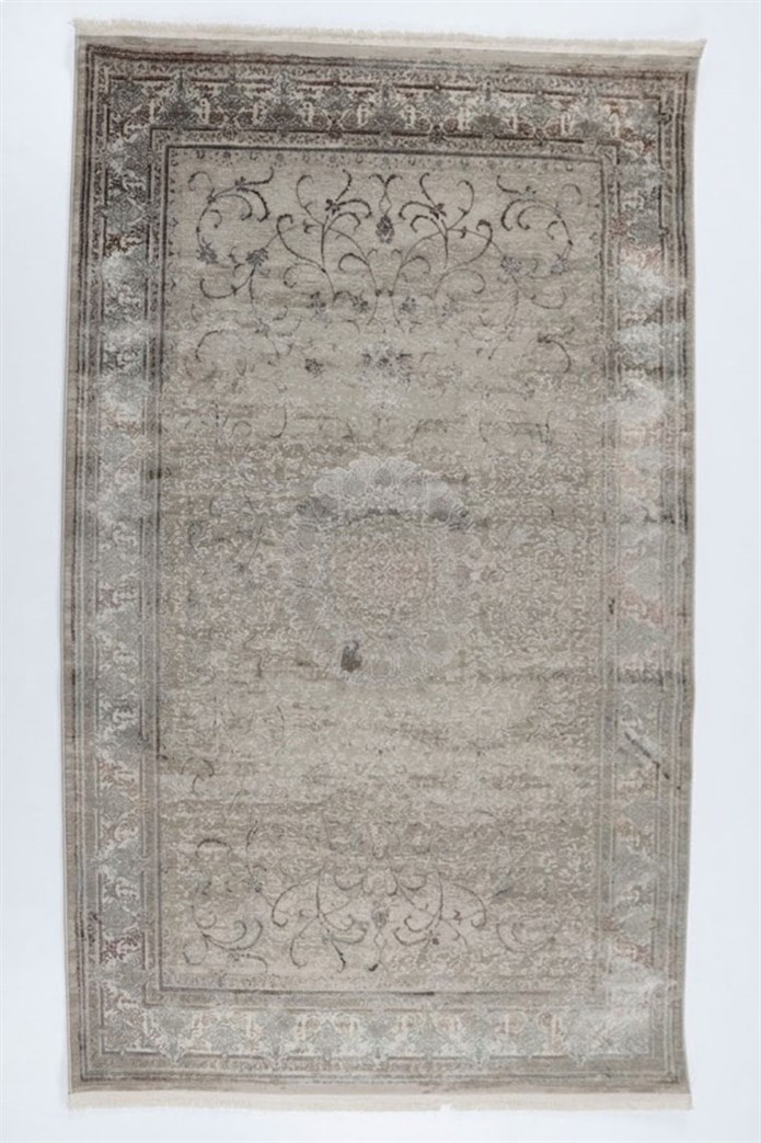 GOBLEN Serisi 710.000 Point Toz Tutmaz Pamuk Tabanlı A.Yeşil A.Gri Halı ı 9450