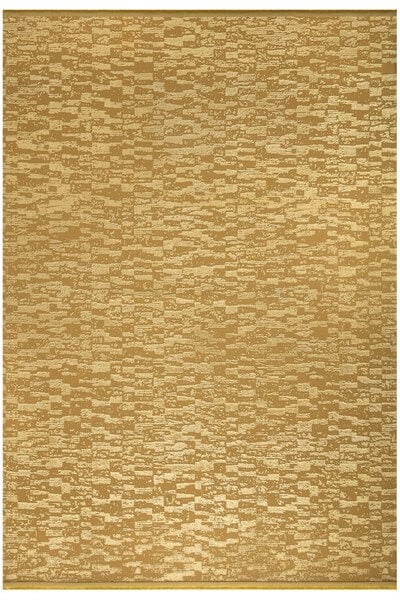 Gold Renkli Parlak Altı Kaymaz Yıkanabilir ince Halı