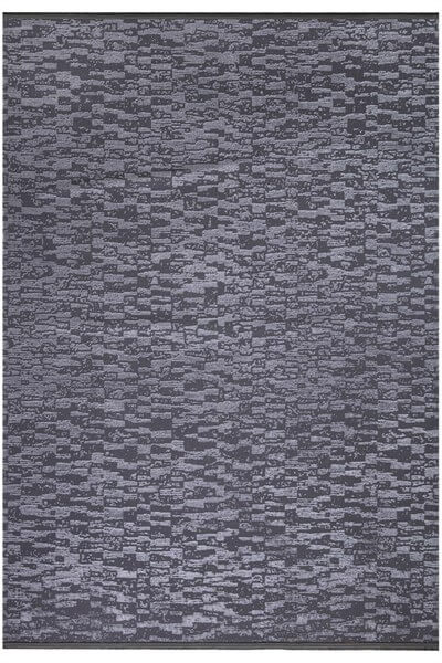 Gri Renkli Parlak Altı Kaymaz Yıkanabilir ince Modern Halı