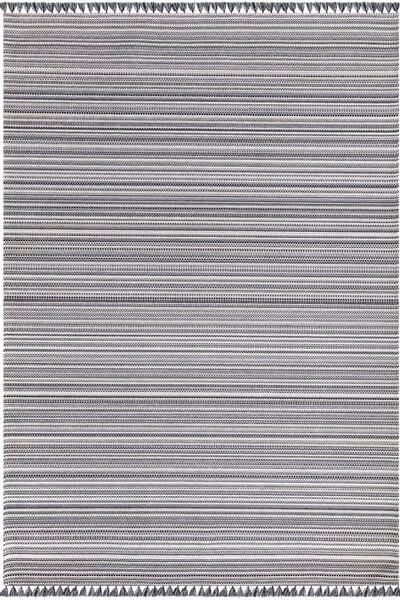 Gri Renkli Kaymaz Tabanlı Leke Tutmaz Nano Kilim