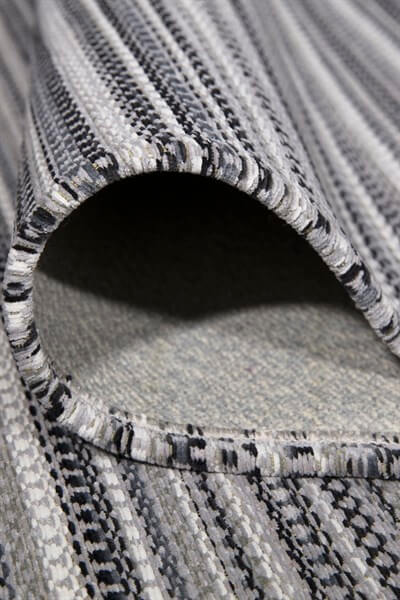 Gri Renkli Kaymaz Tabanlı Leke Tutmaz Nano Kilim