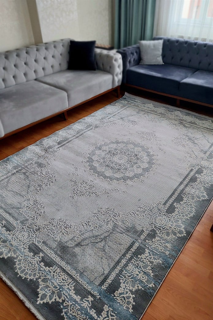 Gri Renkli  Salon Halısı