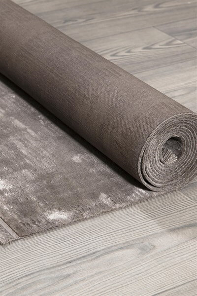 Vizon Rengi Vintage Bambu Altı Kaymaz Makine Dokuma Halı