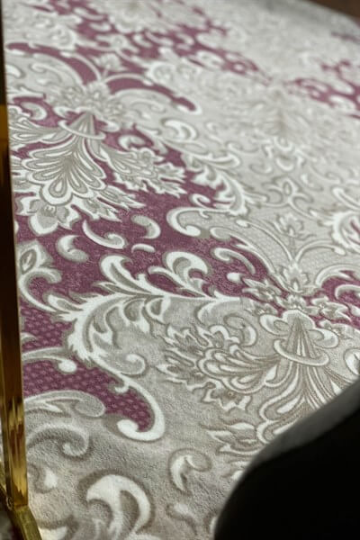 Gül Kurusu Renkli Kaymaz Taban Yıkanabilir Halı