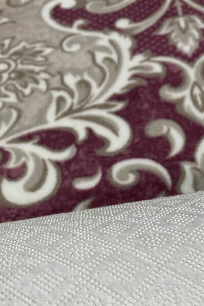 Gül Kurusu Renkli Kaymaz Taban Yıkanabilir Halı