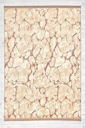 Gül Rengi Mermer Desenli Bambu Yumuşak Yüzeyli Dokuma Çocuk Odası Oturma Odası Salon Mutfak Halısı Yolluk  