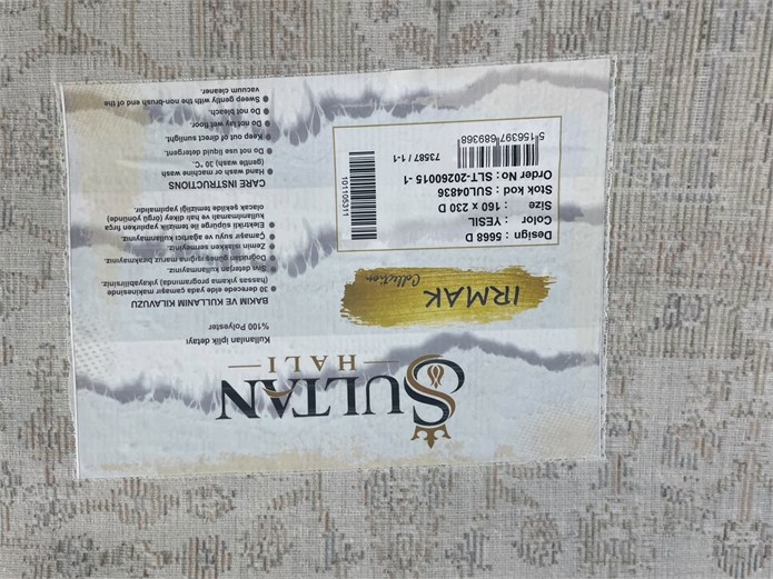 Irmak Serisi Vintage Halı 5668 D Yeşil