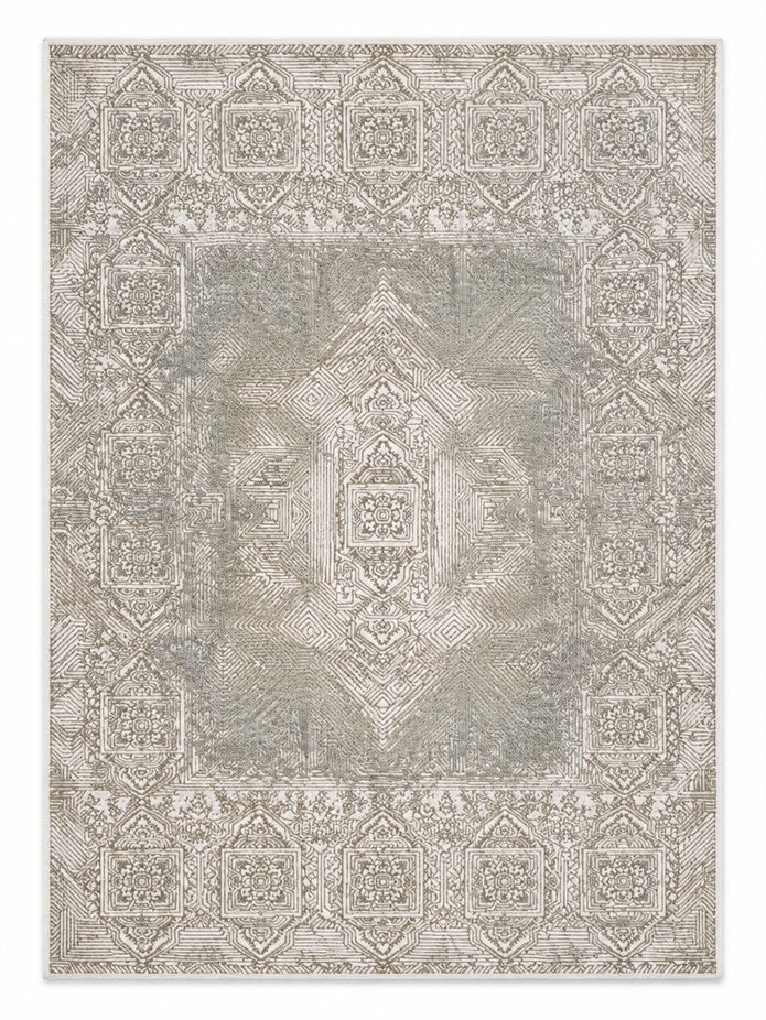 Irmak Serisi Vintage Halı 5670B Bej