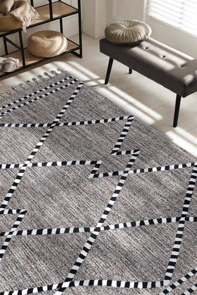 İskandinav Tarzı Bohem Dokuma Taban Halı 516