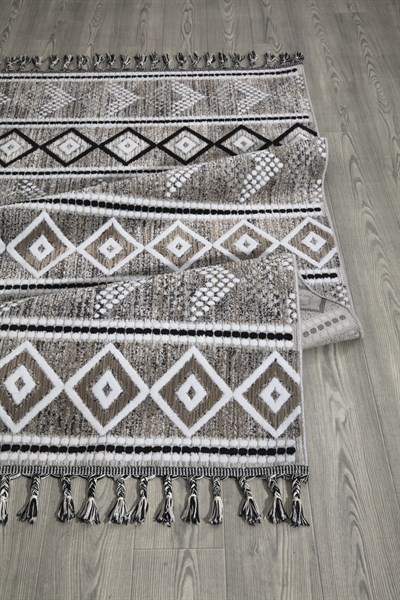 İskandinav Tarzı Bohem Makine Dokuma Halı 539