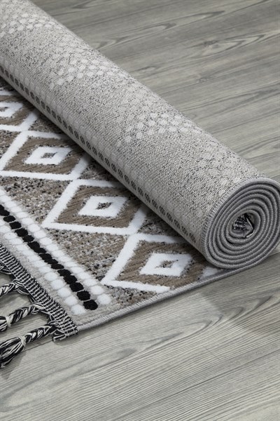 İskandinav Tarzı Bohem Makine Dokuma Halı 539