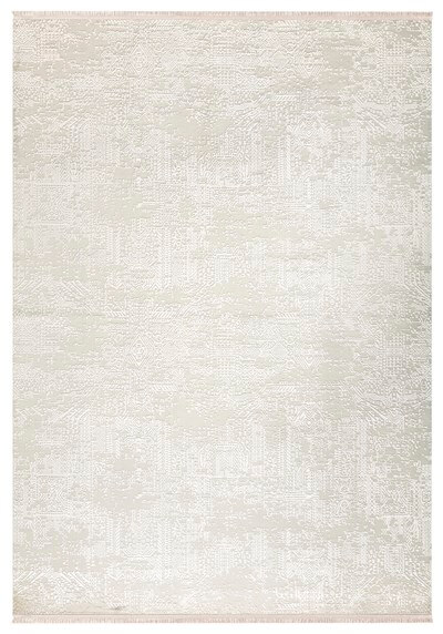 Kemik Renkli Parlak Altı Kaymaz Yıkanabilir ince Halı