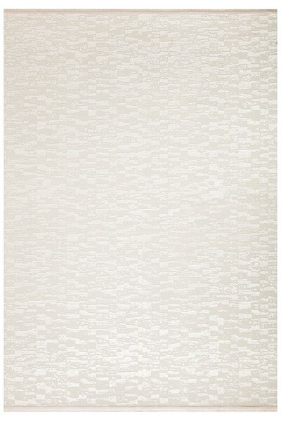 Kemik Renkli Parlak Altı Kaymaz Yıkanabilir ince Halı