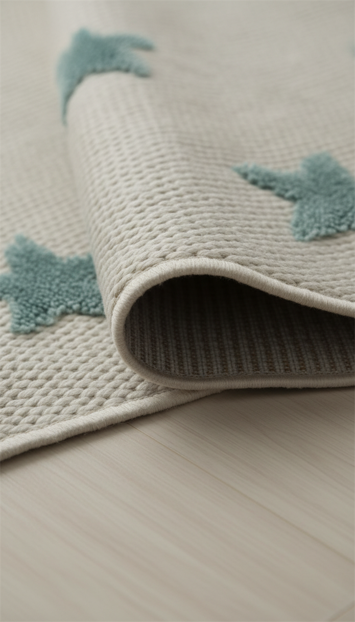 LİNA Serisi Taçlı Aslan Figürlü Yıldız Desenli Kaymaz Çocuk Halısı |EN133