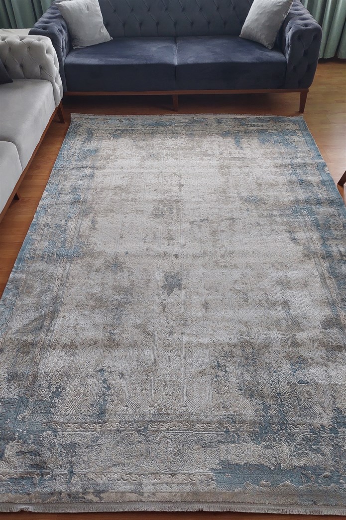 Mavi Renkli Salon Halısı