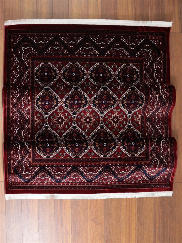 NAKIŞ Serisi Kırmızı Zeminli Klasik Motifli Şık Salon Halısı | AF308 RED