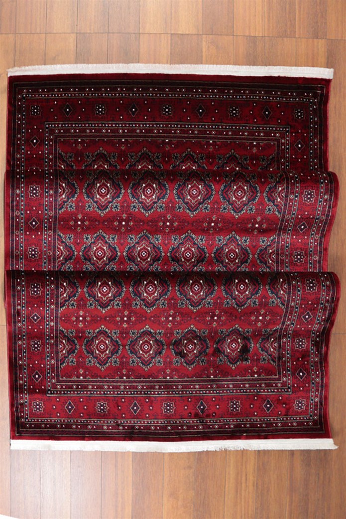 NAKIŞ Serisi Kırmızı Zeminli Klasik Motifli Şık Salon Halısı | AF320 RED