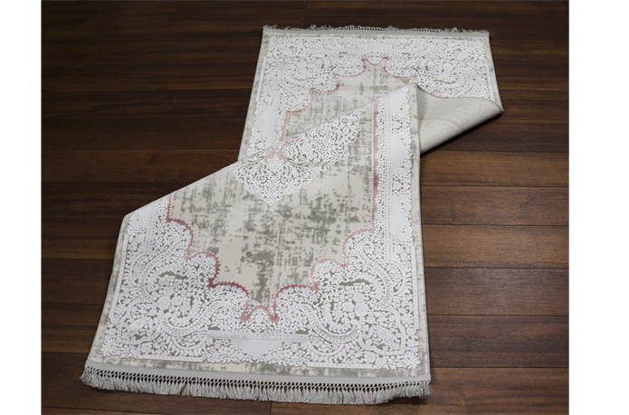 Nostalji Seri Çerçeveli Klasik Motifli Altı Kaymaz Makine Dokuma Halı | 13512