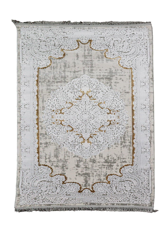 Nostalji Seri Gold Klasik Motifli Altı Kaymaz Makine Dokuma Halı | 13418