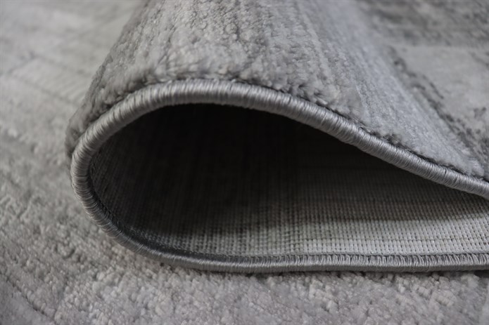 PARLA Serisi Modern Geometrik Desenli Gri Antrasit Halı | LZ312A