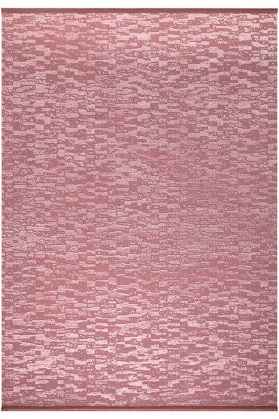 Pembe Renkli Parlak Altı Kaymaz Yıkanabilir ince Halı