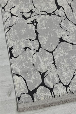 Siyah Bambu Yumuşak Yüzeyli Dokuma Çocuk Odası Oturma Odası Salon Mutfak Halısı Yolluk  