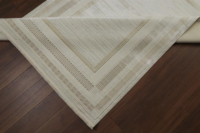 AGAH KF406 KREM-VİZON (DESENLİ BORDÜR))