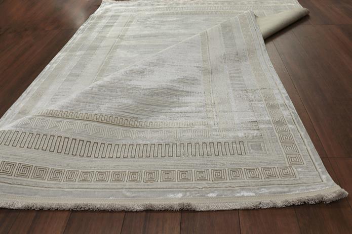 AGAH KF406 KREM-VİZON (DESENLİ BORDÜR))