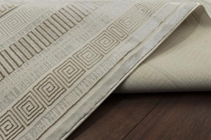 AGAH KF406 KREM-VİZON (DESENLİ BORDÜR))