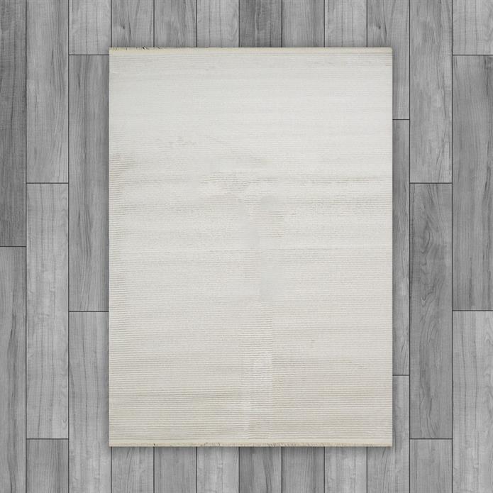 Sultan Asel Kumsal Beyaz Modern Akrilik Makine Dokuma Salon Halısı - 11578