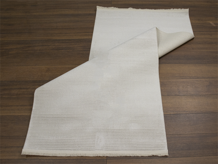 Sultan Asel Kumsal Beyaz Modern Akrilik Makine Dokuma Salon Halısı - 11578