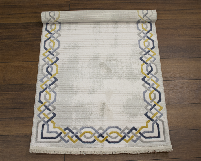 Sultan Asel Zincir Desen Modern Akrilik Makine Dokuma Salon Halısı - 11575