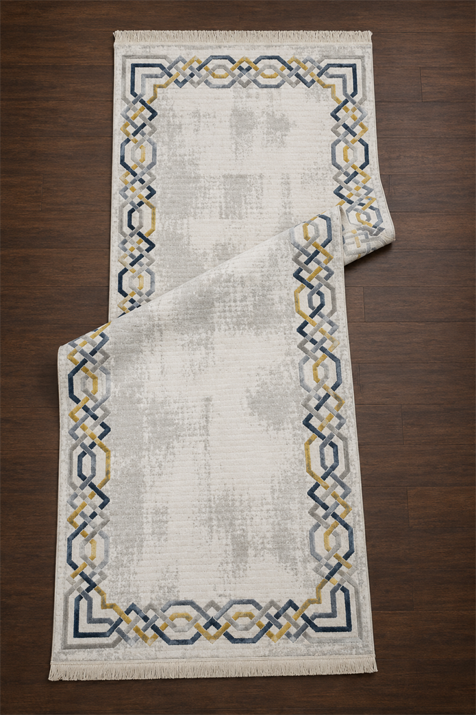 Sultan Asel Zincir Desen Modern Akrilik Makine Dokuma Salon Halısı - 11575