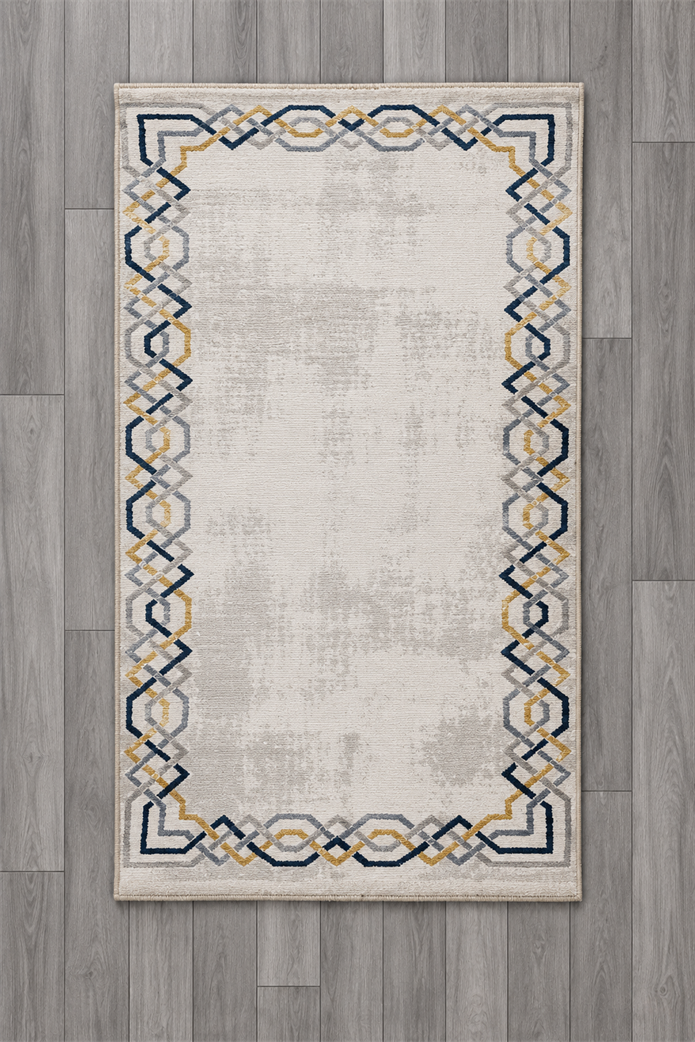 Sultan Asel Zincir Desen Modern Akrilik Makine Dokuma Salon Halısı - 11575