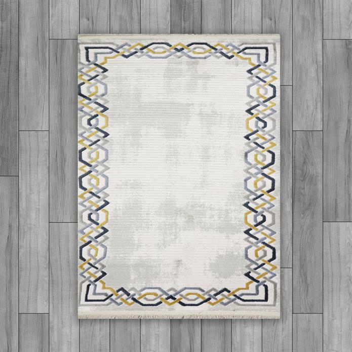 Sultan Asel Zincir Desen Modern Akrilik Makine Dokuma Salon Halısı - 11575