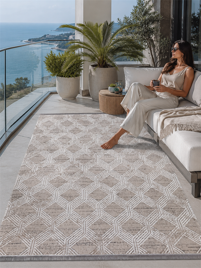Sultan Asya Modern  Makine Dokuma Salon Halısı - CR73