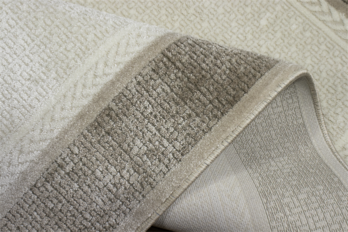 Sultan Majesty Çerçeveli Gri Modern  Makine Dokuma Salon Halısı - 3083