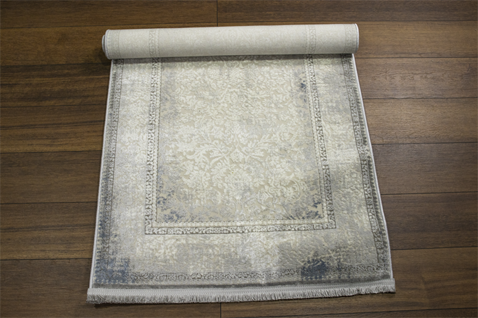 Sultan Majesty Çerçeveli Mavi Modern  Makine Dokuma Salon Halısı - 3081