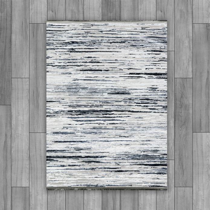 Sultan Mısra Serisi AQUA Modern Desenli Yanar Dönerli Altı Kaymaz Makine Dokuma Halı 