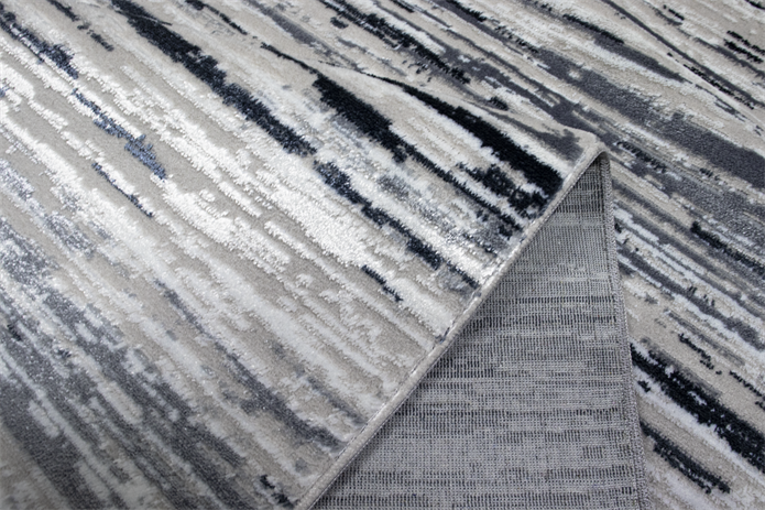 Sultan Mısra Serisi AQUA Modern Desenli Yanar Dönerli Altı Kaymaz Makine Dokuma Halı 