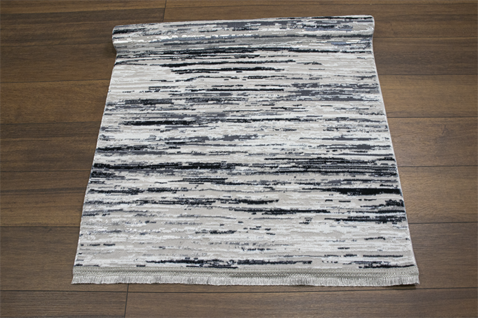 Sultan Mısra Serisi AQUA Modern Desenli Yanar Dönerli Altı Kaymaz Makine Dokuma Halı 