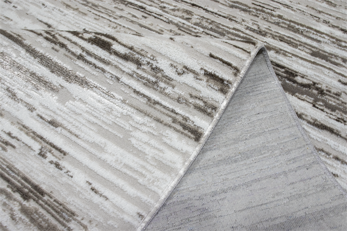 Sultan Mısra Serisi Mink Modern Desenli Yanar Dönerli Altı Kaymaz Makine Dokuma Halı 